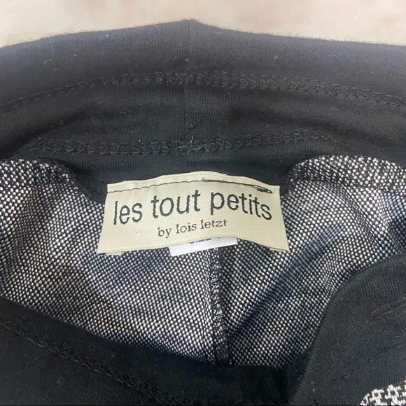 Les tout petits jogger style pants florals with draw string girls size 4 toddler - Picture 4 of 5